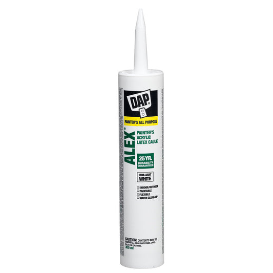 DAP ALEX Painter's Acrylic Latex Caulk 300ml Brilliant White